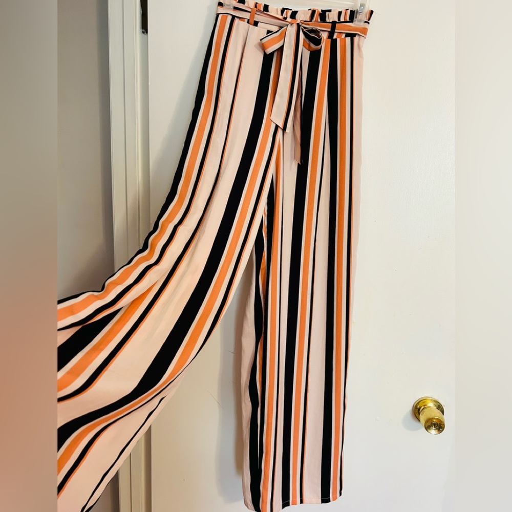 FOREVER 21 FLOWY WIDE LEG SUMMER PANTS